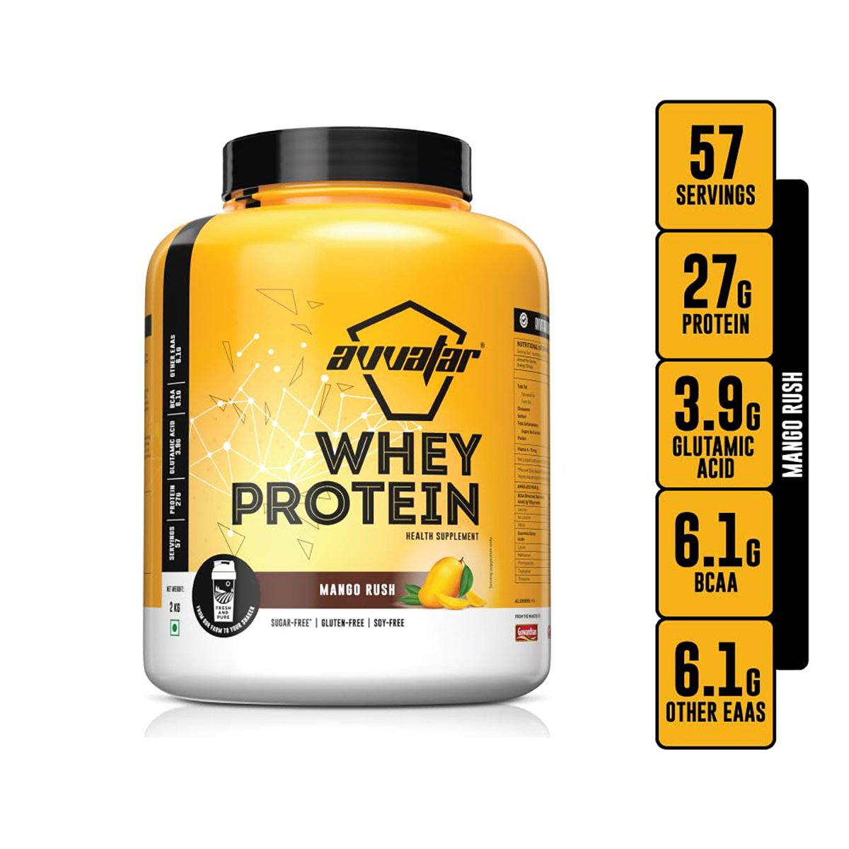 Avvatar Whey Protein 2kg Fa Supplements