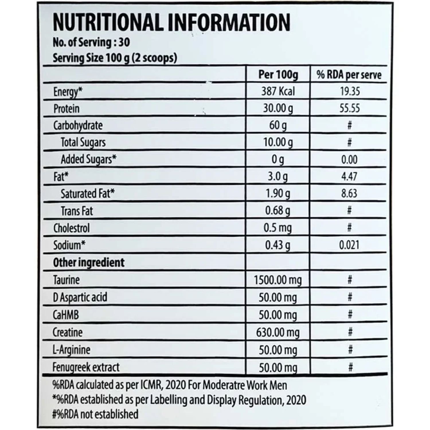 Kevin Levrone Anabolic Mass Gainer – 3 kg (2)